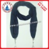 Wholesale Scarf,100% polyester pendant scarf,popular fashion pendant polyester scarf