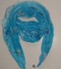 Wholesale 100% Chiffon scarf,Printed fashion silk chiffon scarf