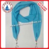 Wholesale Scarf,100% chiffon pendant scarf,popular fashion pendant chiffon scarf