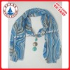 Wholesale Scarf,100% chiffon pendant scarf,popular fashion pendant chiffon scarf