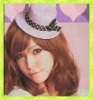 Wholesale new fashion lady's straw mini top hat/hair clips/headband