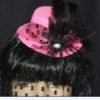 Wholesale 2011 fashion rose mini top hat/lady hair clips/headband