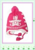 Wholesale 2011 wool kintted kids winter hat with wool ball