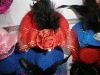 Wholesale 2011 party decoration mini arganza flower hat/sinamay ladies hats headband/hair clips