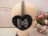 Wholesale plush kids bow earmuffs