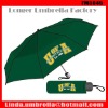 Wholesale [FM3045] Promotional manual open 3 folding umbrella with fabric bag