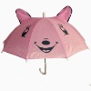 Wholesale Lovely pink child umbrella with ear