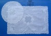Wholesale 100% linen handkerchief placemat cocktails