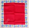 Wholesale Classical graceful flower border hanky with personalized logo