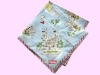 Wholesale popular cotton English souvenir handkerchief