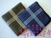 Wholesale Grid cotton man handkerchief