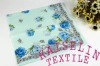 Wholesale 100 cotton rose lady's handkerchief