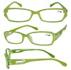 Plastic reading glasses
