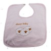 Wholesale Baby clothing Sheep embroidered Baby Bib /Pink