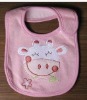 Wholesale 100%cotton non-disposable embroidered bib