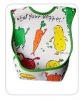 baby bib with cartoon toy