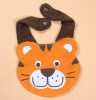 plush tiger baby bib