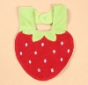 Wholesale baby bib with plush strawberry