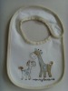 Wholesale baby bib with plush animal design