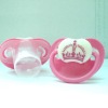 Wholesale new style pink baby pacifier with logo