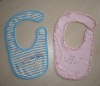 Wholesale 100%cotton cute emb design baby bibs,baby wear
