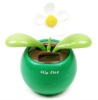 solar flower for car decoration/solar flip flap flower