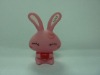 Wholesale 3 inch Plastic Love Rabbit Mini Toys, two asst.
