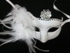 party mask with feather