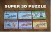 promotion educational paper toys 3d puzzle ( 6 types )
