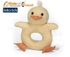 plush duck infant teether