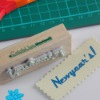 Wooden stamps with texts