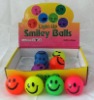 Wholesale Flashing bouncing ball with smile face