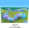 Plastic worm bell toy
