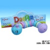 Plastic worm bell toy