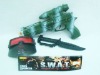 supply plastic sparkle gun w\decoration