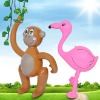 inflatable toy monkey