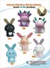 Wholesale shining PVC keychain