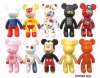 Wholesale popobe bear set,plastic bear,gift bear set