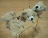 Wholesale Plush and stuffed Bear with small Magnet in each Foot -08227