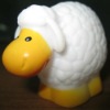 Wholesale sheep rubber toy-6.7cm(length)