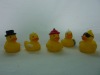 Wholesale 1 Inch vinyl bright yellow mini bath duck toy, 5 asst.
