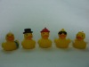 Wholesale 1 Inch vinyl bright yellow cute bath toy duck, 5 asst