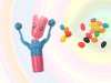 Wholesale toy candy /candy toy(shaking head clown)