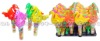 Wholesale plastic goose toy candy with whistle