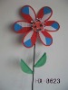 Wholesale Craft art garden outdoor decoration plastic windmill pinwheel wind wheel