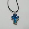 Wholesale Perfume cross necklace,fashion perfume necklace with glass stone