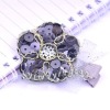 Wholesale paillette flower hair clip