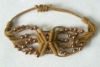 Fashion accessory bracelets bangles in linen rope