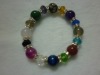 Wholesale newest fashion ladies colorful agate beads bracelet