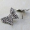 Wholesale Crystal Butterfly Stud Earring